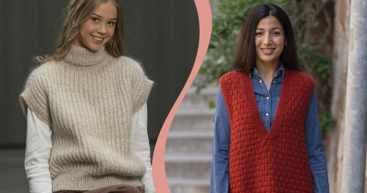 Sticka väst och slipover – 7 gratis stickmönster | Allas