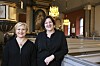 Catrin tillsammans med sin livspartner Rachel Fuller i Jämshögs kyrka i Blekinge. De träffades första dagen Royal Academy of Music i London och har varit oskiljaktiga sedan dess.