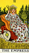 Tarotkortet Kejsarinnan kan betyda gudomlig femininitet, sensualitet och fertilitet.