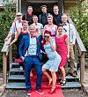 Närmare 150 gäster firade Ida och Henrik, när de slog till med bröllopsfest. Foto: Kenth Norberg