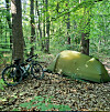 Under sitt cykeläventyr sov hon för det mesta i tält, enstaka nätter på en camping eller i stuga.
