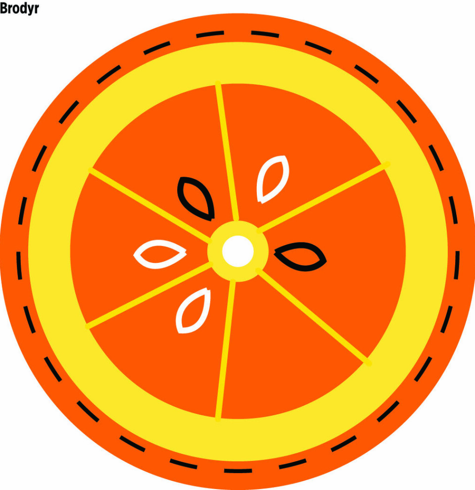 Diagram till apelsin Diagram till apelsin