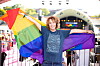 Mian Lodalen har alltid kämpat för homosexuellas rättigheter, här på Pride 2022.