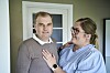 Monica och Marc gifte sig
2020 när cancern hade
spridit sig. Marc friade, och
dagen efter vigdes de på
Holbäcks rådhus.