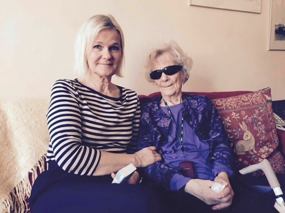 ”Mamma och jag kom väldigt nära varandra de sista åren”, berättar Sissela. ”Mamma och jag kom väldigt nära varandra de sista åren”, berättar Sissela.