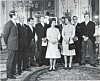 Drottning Elizabeth och prinsessan Anne tackar alla inblandade i kidnappningsdramat på Buckingham palace. Längst till höger står den före detta boxaren Ronald Russell, som gav Ian Ball en rak vänster i ansiktet så att han till slut kunde gripas.