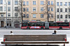 Ett öde Stockholm under första året av pandemin.