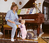 Med dottern Amanda 1989.