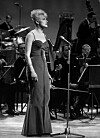 Monica Zetterlund framför låten När min vän i Melodifestivalen, den 13 februari 1962.