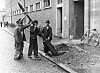 Gamla gaslyktor i Malmö tas bort, 1940.