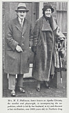 Agatha med sin andre make, arkeologen Max Mallowan, år 1933. Tillsammans såg de världen genom olika utgrävningar.