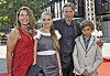 På filmfestival 2010 med hela familjen, frun Hanne och barnen Viola och Carl.