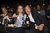 Popcornmys med dottern Viola, gravid med sitt andra barn när intervjun gjordes, på Köpenhamns filmfestival 2016.
