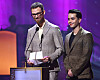 Johan Floderus och maken Johnathan dök upp på QX-galan 2025.