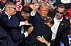Donald Trump hade änglavakt under mordförsöket den 13 juli 2024.