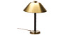 Einar Bäckströms stiliga bordslampa i mässing, daterad 1900-tal, klubbades för 2 400 kr på Örebro Stadsauktioner .