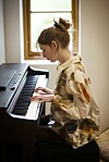 Piano lärde sig Tilda spela redan som sexåring.