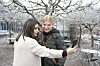 Självklart blir det en selfie med Allas Anna von Koch.
