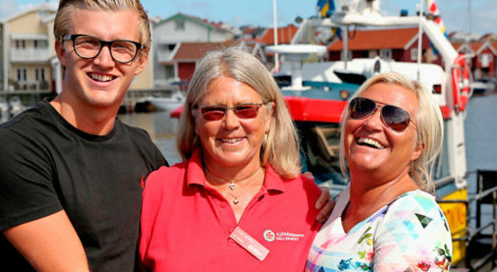 Elsie kastade sig i vattnet och räddade oss!