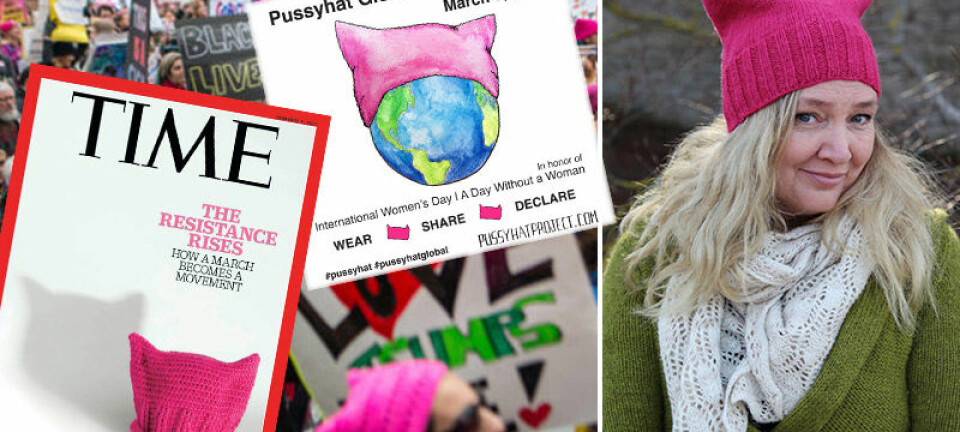Så blev en rosa kattmössa symbol för kvinnors rättigheter