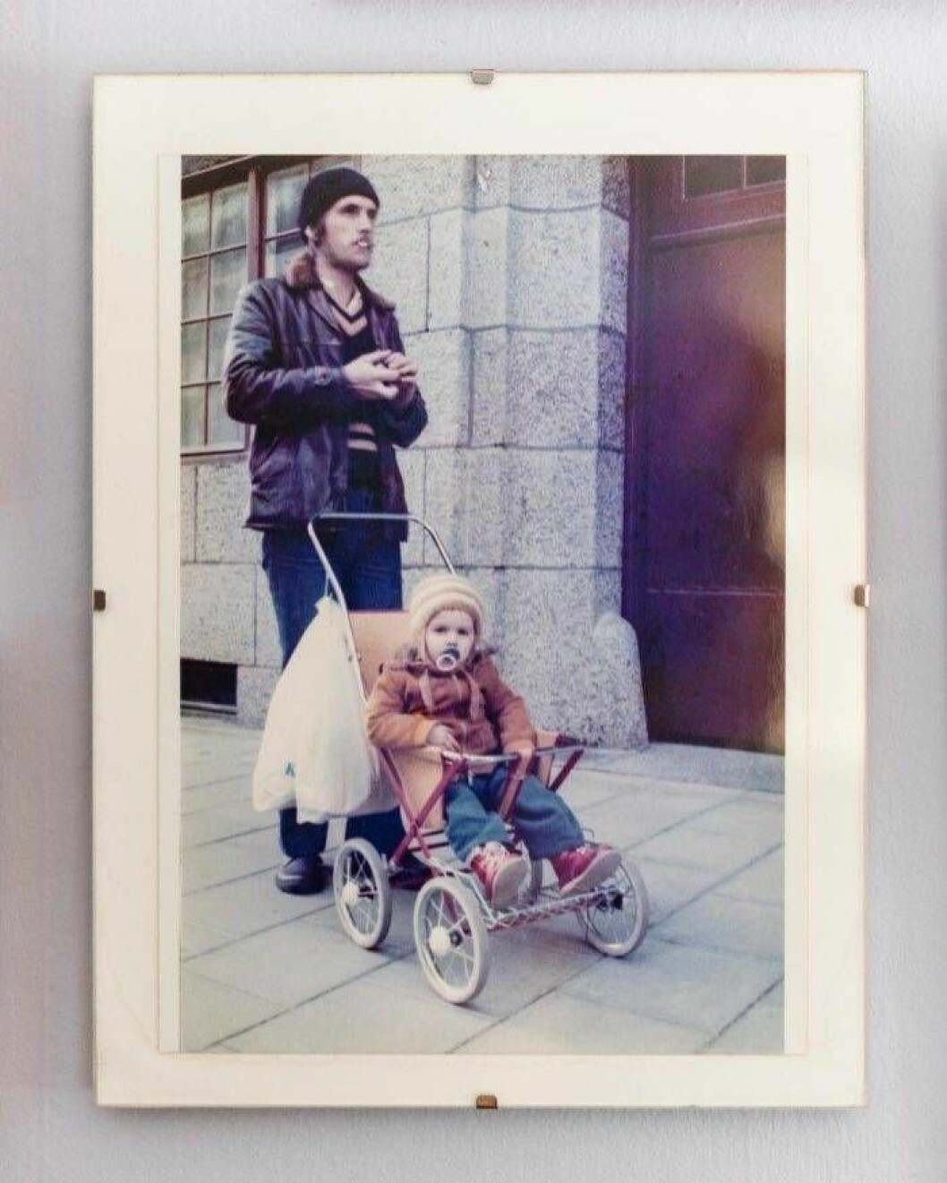 Pappa Roy med dottern Johanna Sällström på 70-talet