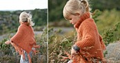 Sticka söt barnponcho – enkel beskrivning