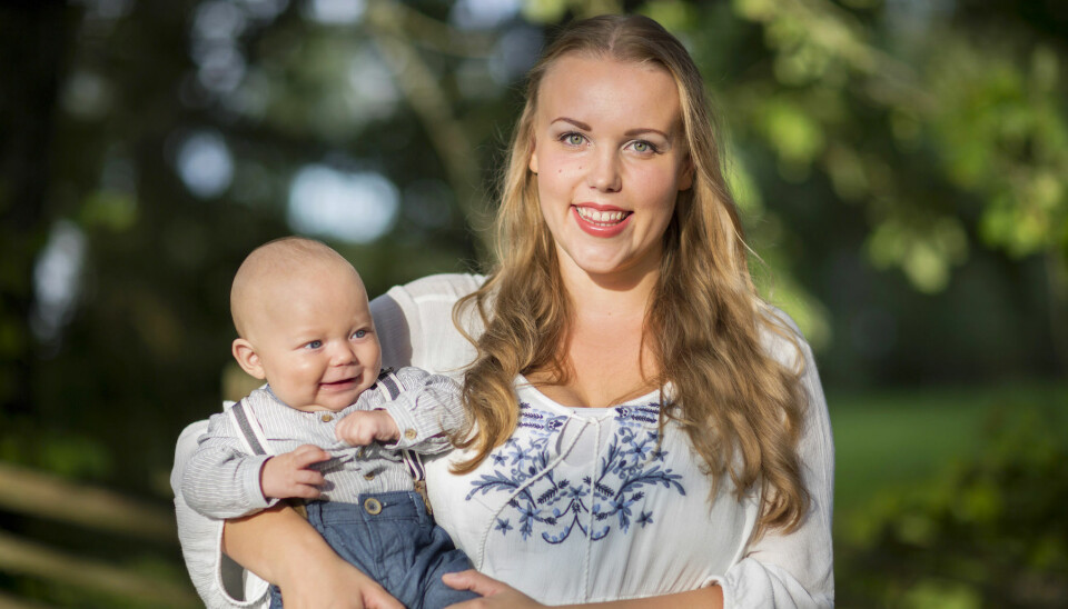 Linnea var nära att dö ifrån sitt nyfödda barn