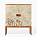Skåp med dekor av en handmålad sidentapet av Josef Frank.