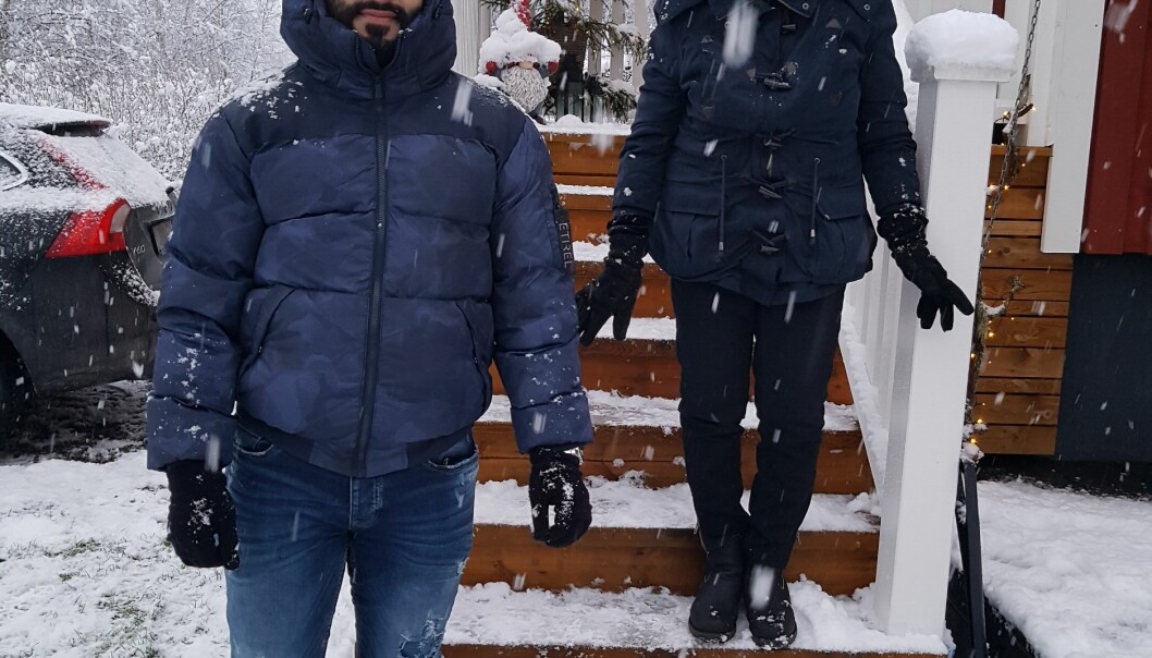 Ammar Sakour och Märta Persson i Strömsbruk där de bodde i samma lägenhetshus i flera år.