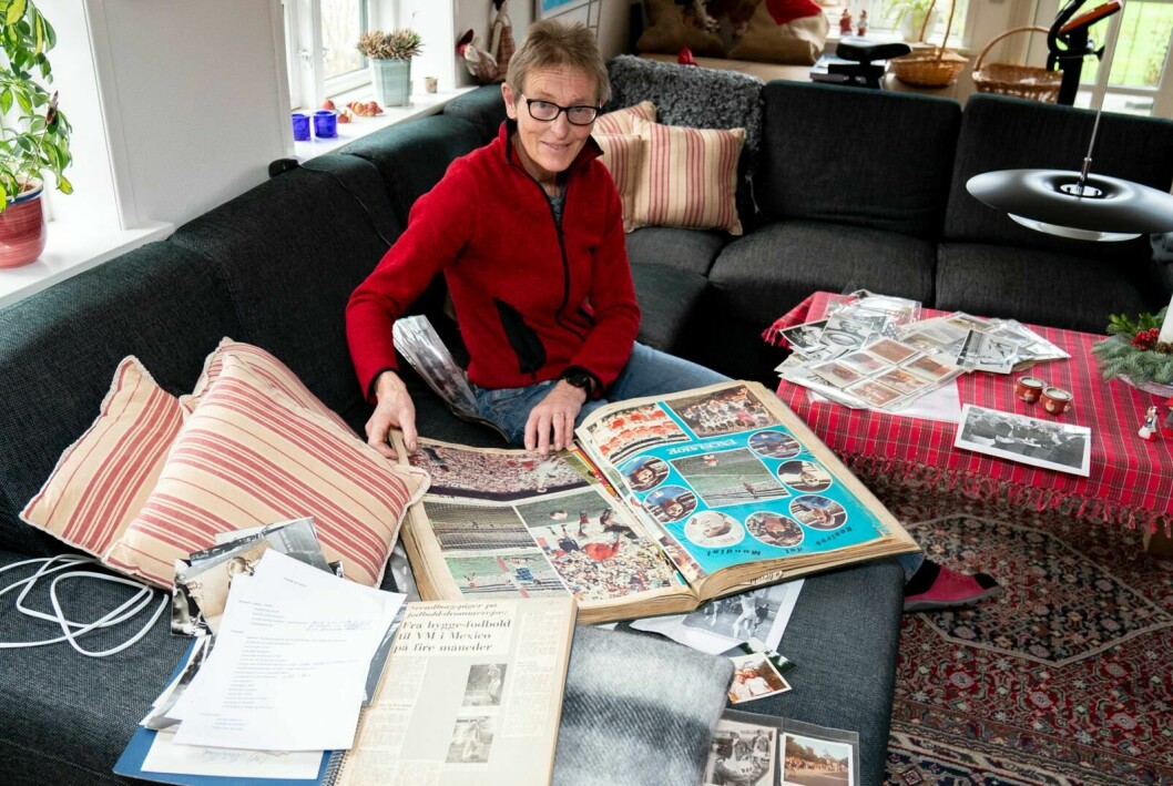 Ann har en imponerande sportkarriär bakom sig. Bland annat var hon med om att vinna guld i Mexico 1971 med damlandslaget i fotboll. Ann