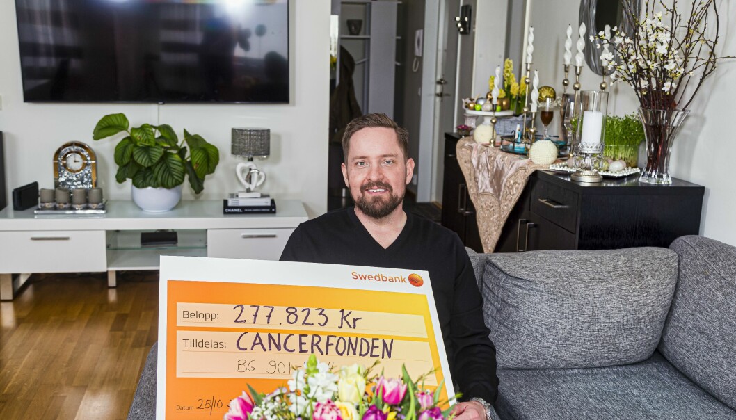 Jesper samlade in 277 823 kronor till Cancerfonden.
