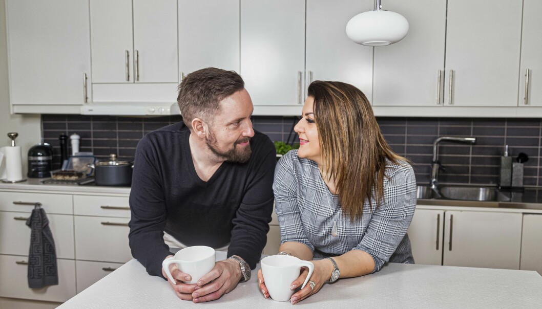 – Jag har en fantastisk tjej att älska, säger Jesper Bergkvist, här med sin sambo Maryam Delforoush. Jesper och Maryam ser ljust på framtiden.