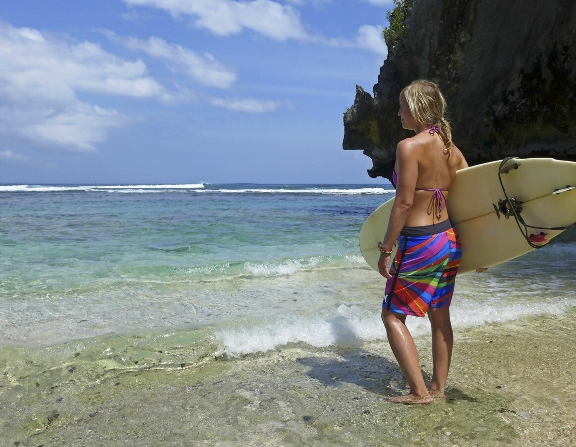 Höst betyder surfing i Portugal. Foto: Privat Höst betyder surfing i Portugal. Foto: Privat