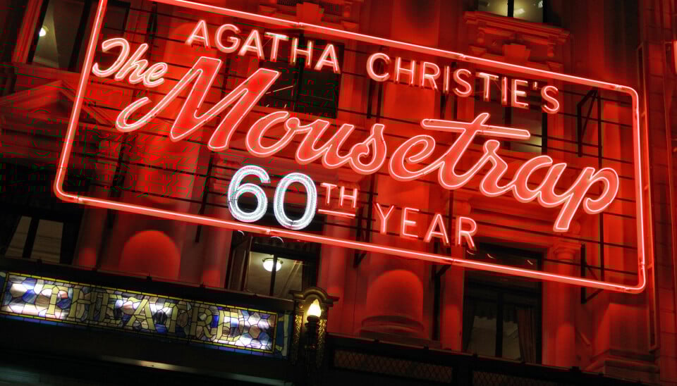 Råttfällan/The Mousetrap har spelats sedan 1952. I mars 1974 flyttade pjäsen in på St Martin's Theatre i London och där går den fortfarande. Bilden är tagen vid 60-årsjubiléet 2012. Foto: TT Råttfällan/The Mousetrap har spelats sedan 1952. I mars 1974 flyttade pjäsen in på St Martin's Theatre i London och där går den fortfarande. Bilden är tagen vid 60-årsjubiléet 2012. Foto: TT