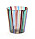 Giò Pontis (1891–1979) lilla vas med polykroma ränder är knappa 10cm hög och osignerad.
