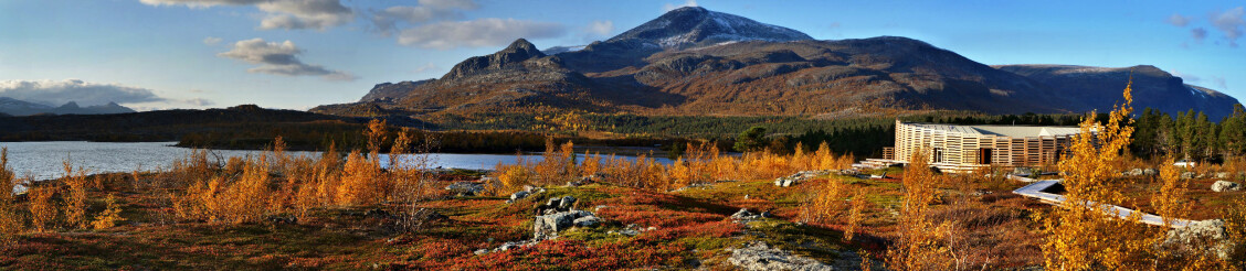 Stora sjöfallets nationalpark med Laponias naturrum. Foto: Wikimedia commons Stora sjöfallets nationalpark med Laponias naturrum. Foto: Wikimedia commons