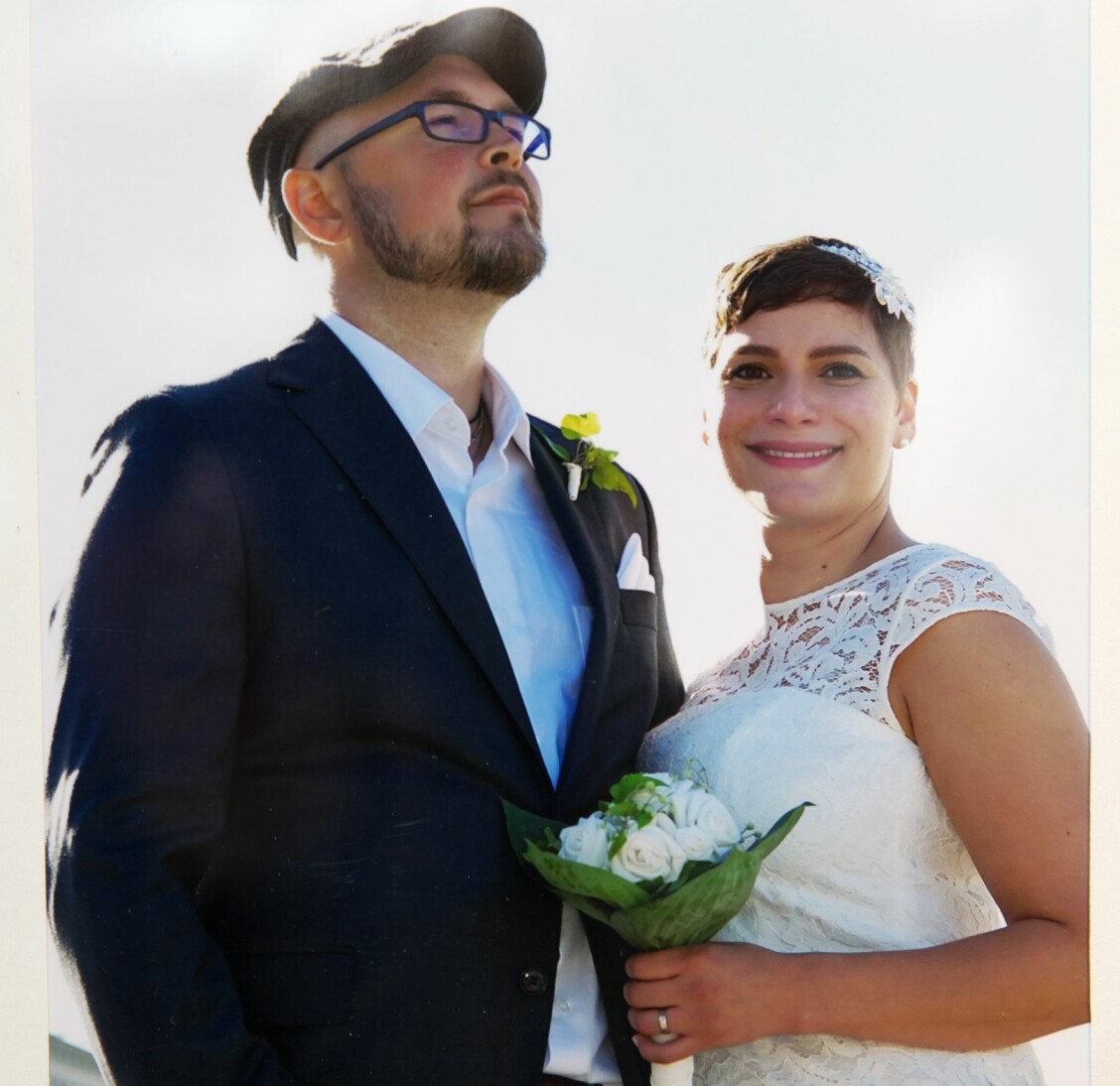 David och Natalia på sin bröllopsdag. Foto: Privat David och Natalia på sin bröllopsdag. Foto: Privat