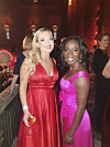 Rebecka Sjöberg och Nyamko Sabuni på Nobelfesten. Foto: Privat