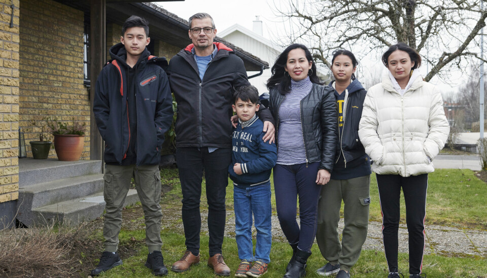 Nu bor hela familjen i Bredaryd i Småland. Foto: Tommy Hvitfeldt Nu bor hela familjen i Bredaryd i Småland. Foto: Tommy Hvitfeldt