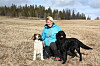 Åsa bor i Jämtland med sina hundar Nino och Lexus. Foto: Kjell Eriksson