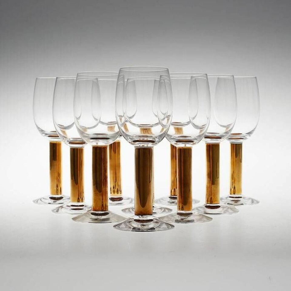 Tio Nobelglas av Gunnar Cyrén, 4400 kr, Bukowskis market. Tio Nobelglas av Gunnar Cyrén, 4400 kr, Bukowskis market.