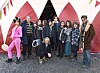 Marta Oldenburg , Tomas von Brömssen, Johan Widerberg, Aliette Opheim, Molly Nutley, Gustav Lindh, Evin Ahmad, Vanna Rosenberg, Agneta Ehrensvärd , Trolle Rhodin och Helena Bergström. Inspelning av filmen ”Vilken jävla cirkus”, Ulricehamn.