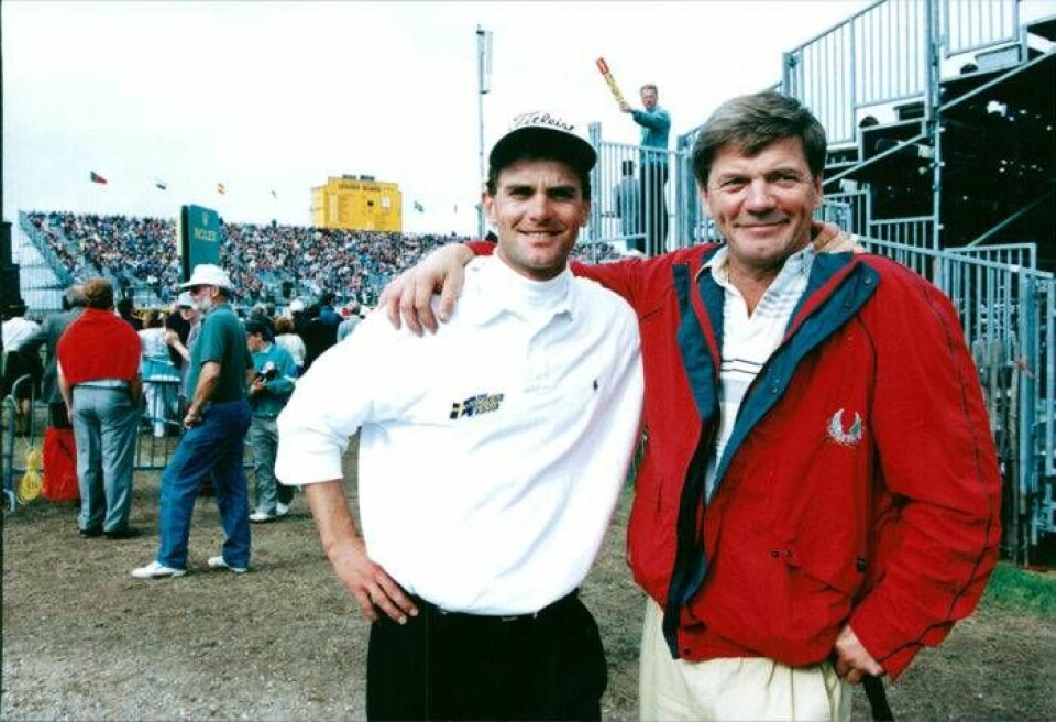 Bosse Parnevik tillsammans med sonen Jesper Parnevik 1993. Foto: Aftonbladet/IBL Bildbyrå Bosse Parnevik tillsammans med sonen Jesper Parnevik 1993. Foto: Aftonbladet/IBL Bildbyrå