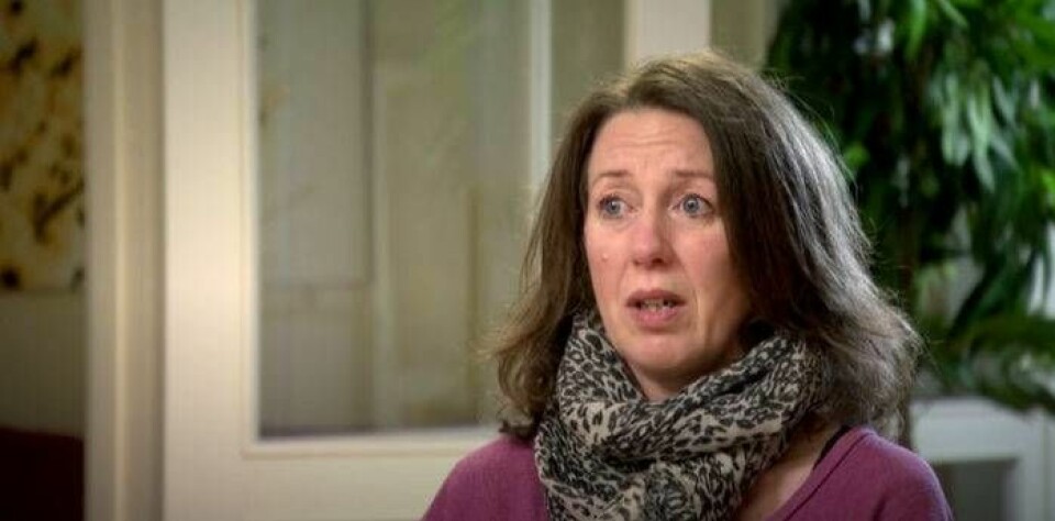 Tina berättar om sin sjukdom och sin vardag i Sofias änglar. Bild: Kanal 5 Tina berättar om sin sjukdom och sin vardag i Sofias änglar. Bild: Kanal 5