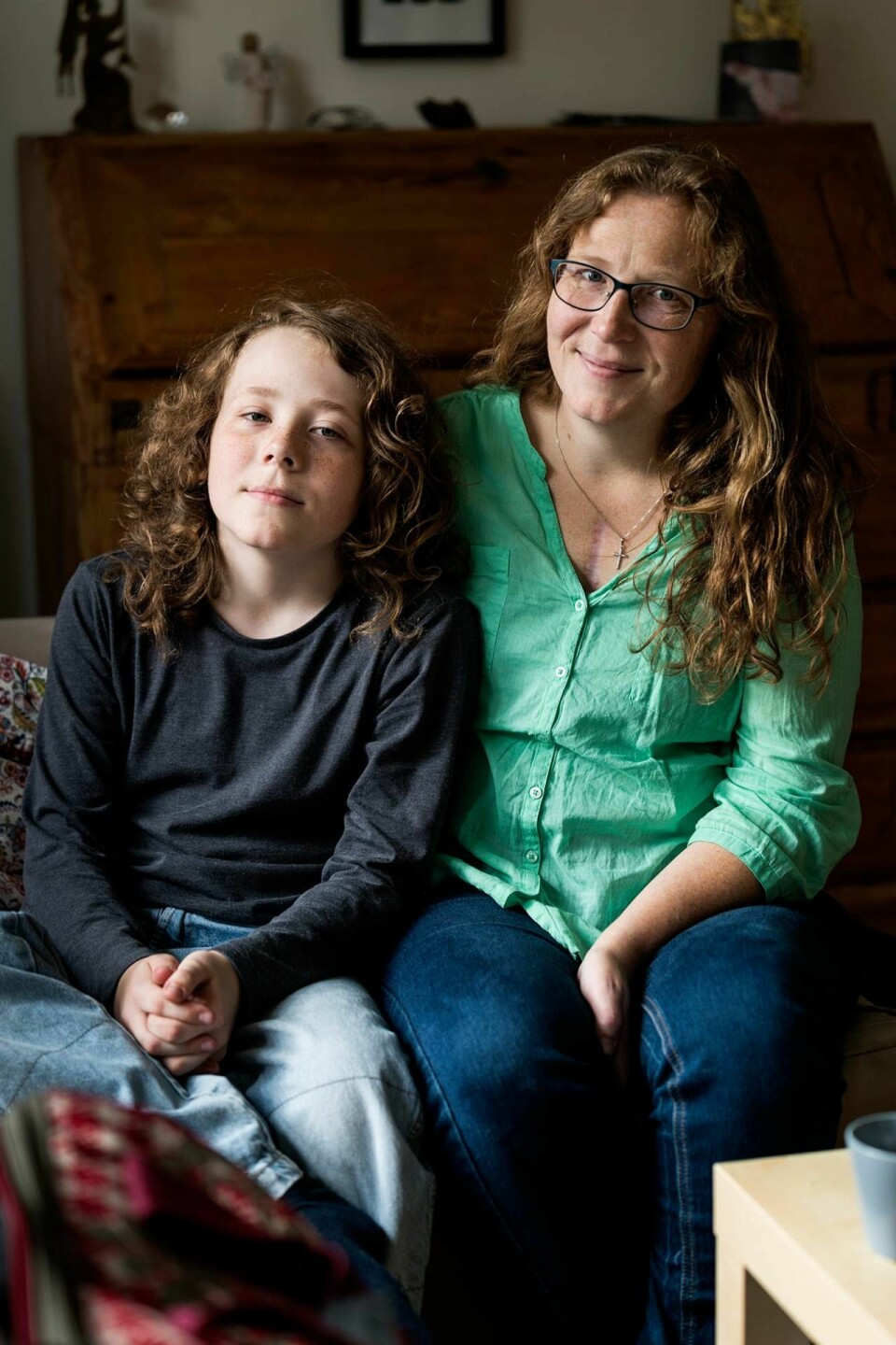 Kathleen förstod först inte att sonen Theodor också led av dåligt hjärta. Men idag lever båda ett nytt liv. Foto: Jeppe Michael Jensen Kathleen förstod först inte att sonen Theodor också led av dåligt hjärta. Men idag lever båda ett nytt liv. Foto: Jeppe Michael Jensen