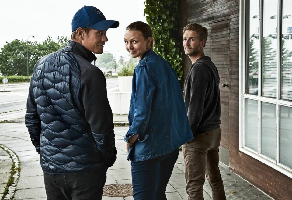 Luise, Jesper och Mads har hittat ett sätt att leva tillsammans alla tre. Foto: Franne Voigt Luise, Jesper och Mads har hittat ett sätt att leva tillsammans alla tre. Foto: Franne Voigt