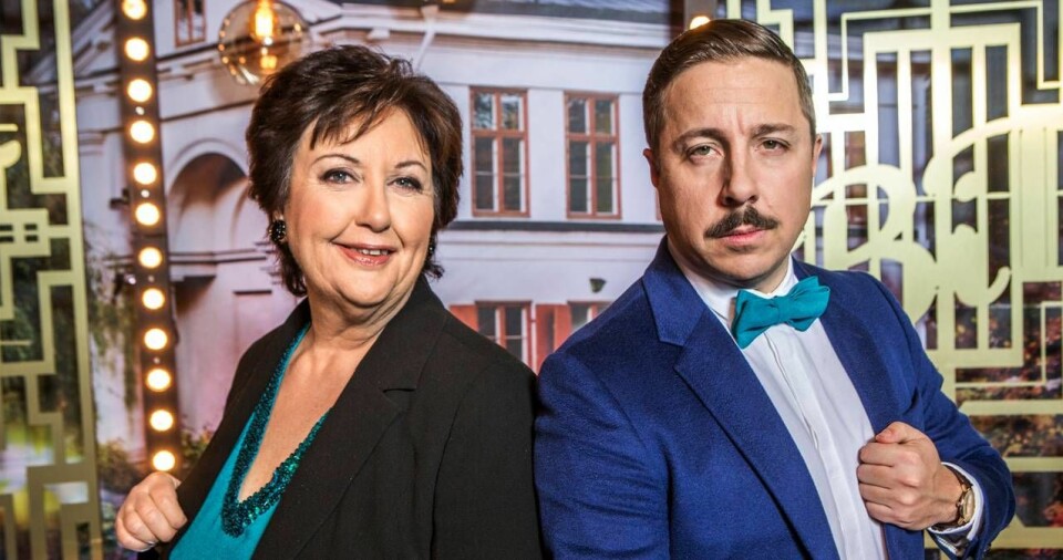 Tillsammans med David Sundin programleder Babben Larsson underhållningsprogrammet Bäst i test på SVT. Foto: SVT Tillsammans med David Sundin programleder Babben Larsson underhållningsprogrammet Bäst i test på SVT. Foto: SVT