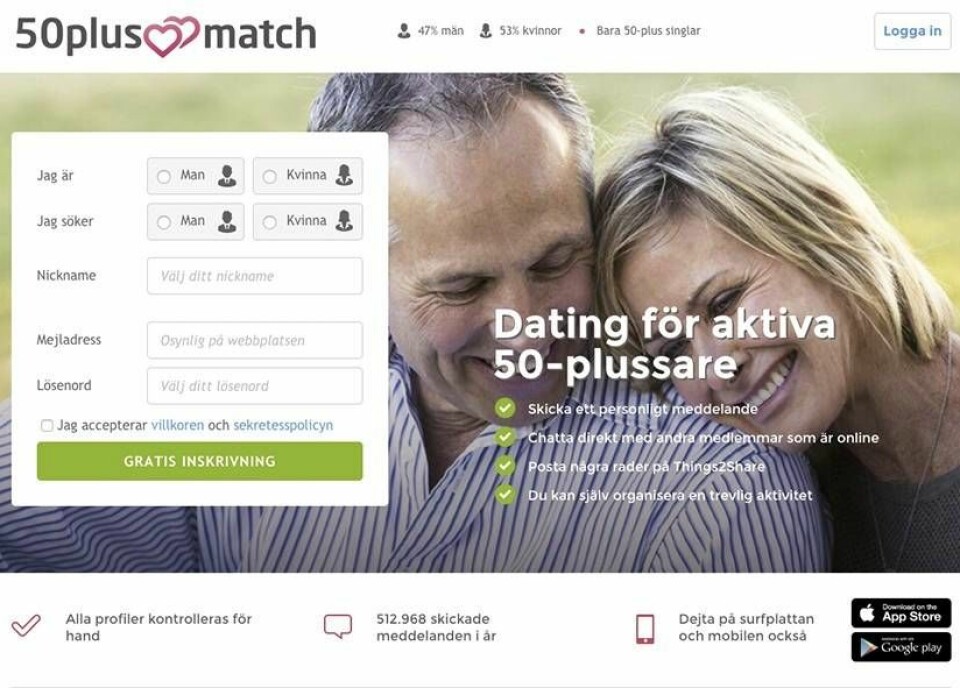 50plusmatch är en dejtingsajt för singlar över 50 år. 50plusmatch är en dejtingsajt för singlar över 50 år.