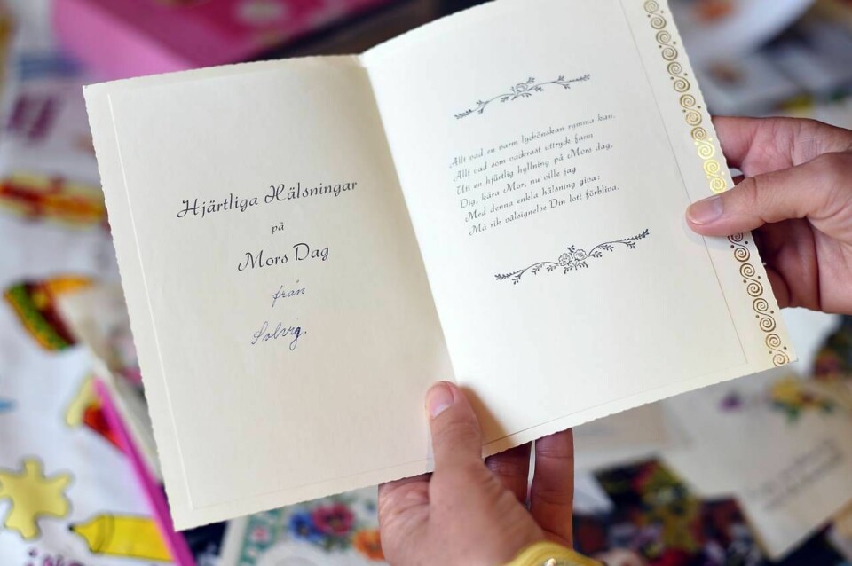 Solvig skickade många kärleksfulla hälsningar till sin mamma. Solvig skickade många kärleksfulla hälsningar till sin mamma.