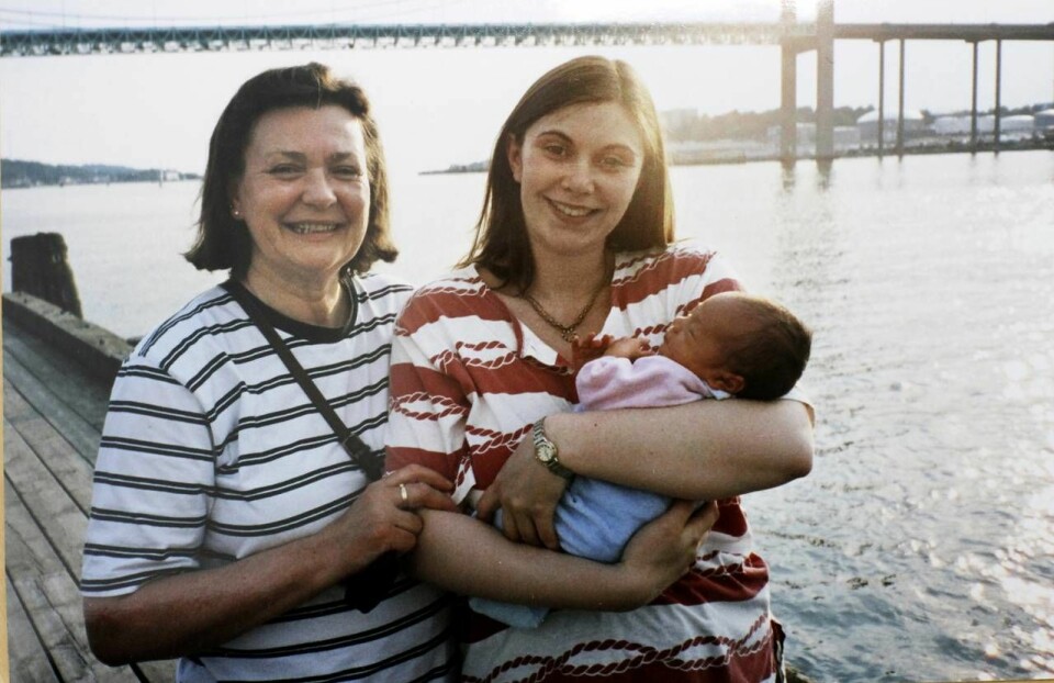 Miriam, Veronica och lille Marcus. Miriam, Veronica och lille Marcus.